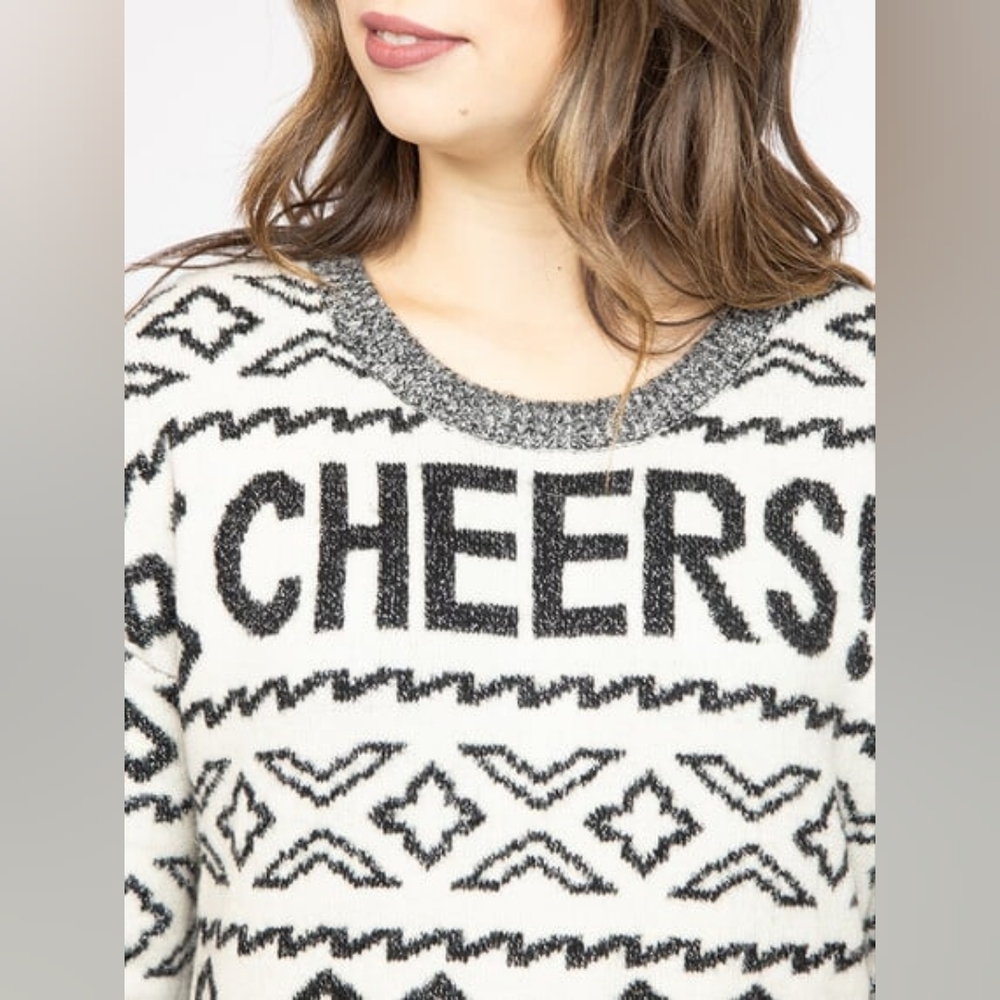 New With Tags Women's Warehouse One Size 3X Cheers!‎ Sweater